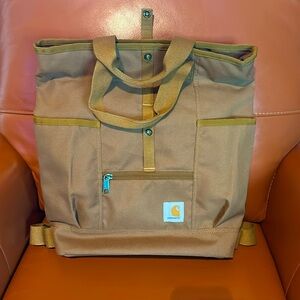 Carhartt Convertible Tote Bag with Adjustable Backpack Straps and Laptop Sleeve